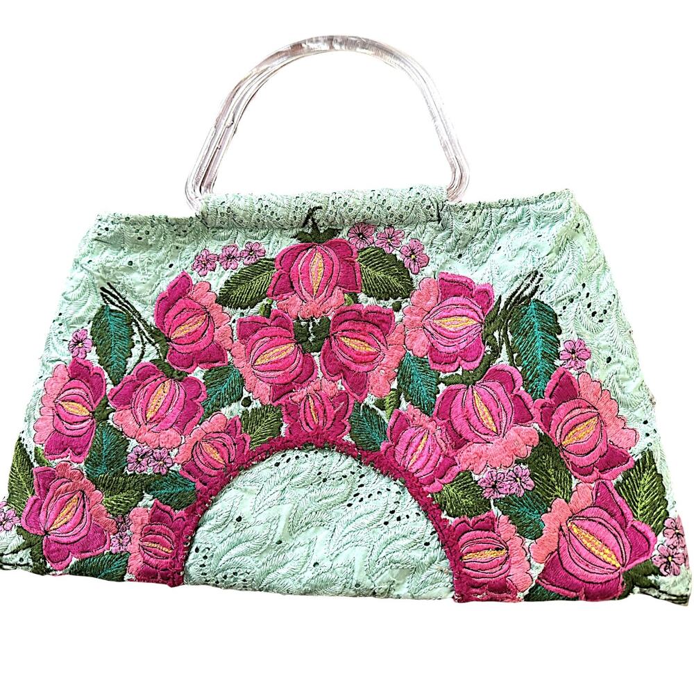 Coleccion Luna Guatemala Embroidered Floral Fair Trade Handbag
